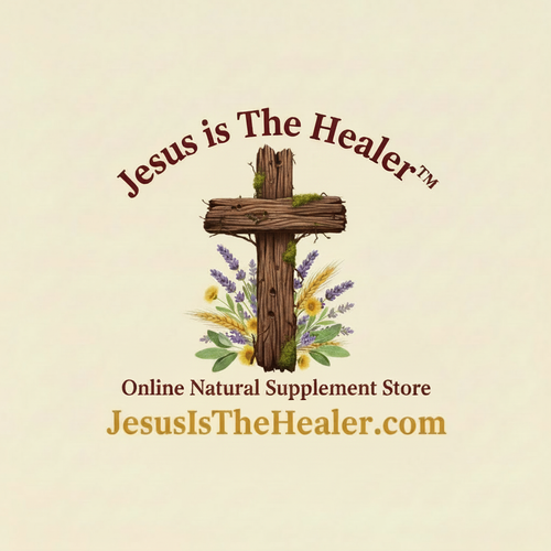Jesus is The Healer™ Logo - Hyper-Detailed Cross